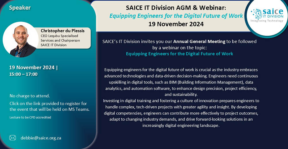 Saice Webinar - Equipping Engineers for the Digital Future of Work